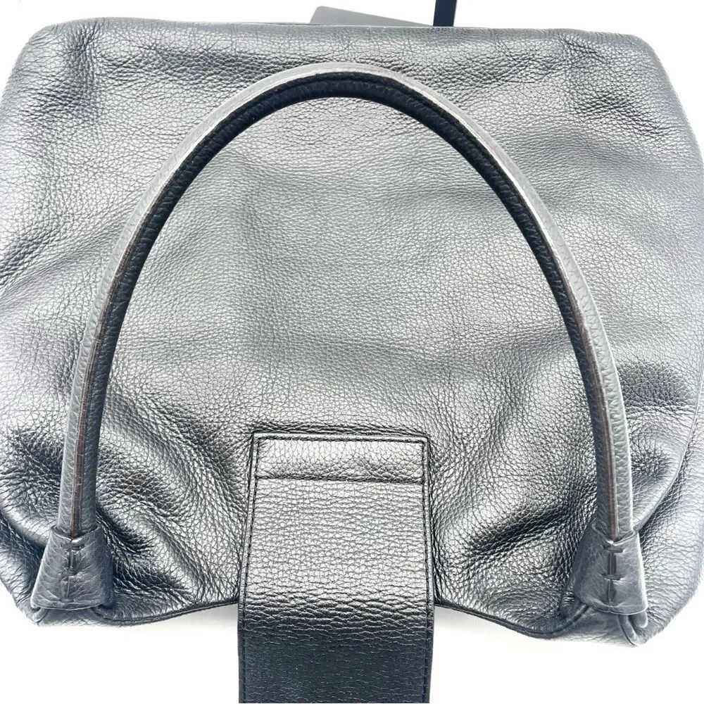 Kate Spade Bag Bexley Stevie Pebbled Black Leather Handbag Medium Slouchy Tote